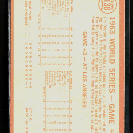 1964 Topps L.A. Takes 3rd Straight #138