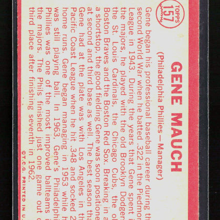 1964 Topps Gene Mauch #157