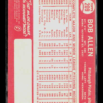 1964 Topps Bob Allen #209