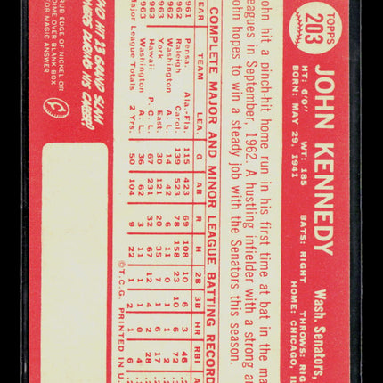 1964 Topps John Kennedy #203