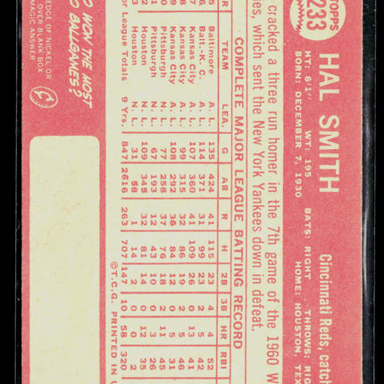 1964 Topps Hal Smith #233