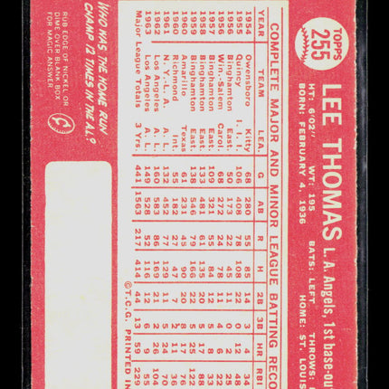 1964 Topps Lee Thomas #255