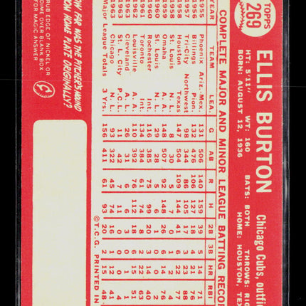 1964 Topps Ellis Burton #269