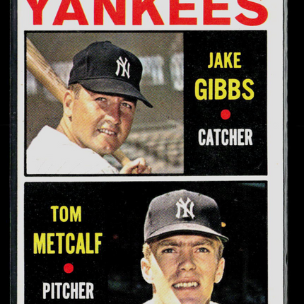 1964 Topps Jake Gibbs Tom Metcalf #281