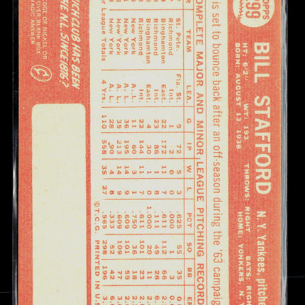 1964 Topps Bill Stafford #299