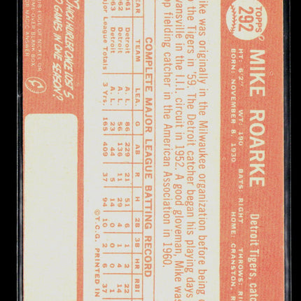 1964 Topps Mike Roarke #292