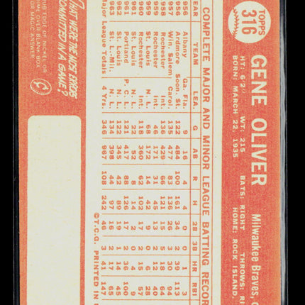 1964 Topps Gene Oliver #316