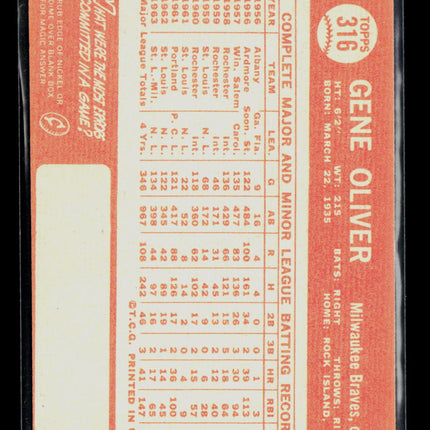 1964 Topps Gene Oliver #316