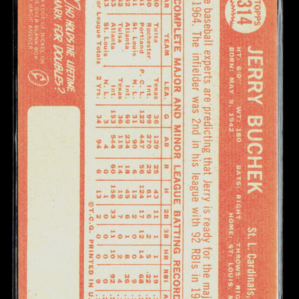 1964 Topps Jerry Buchek #314