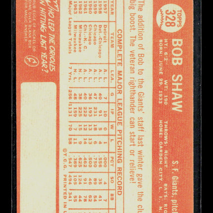 1964 Topps Bob Shaw #328