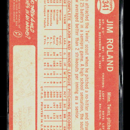 1964 Topps Jim Roland #341