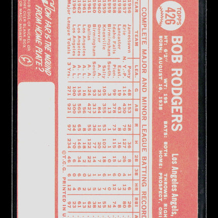 1964 Topps Bob Rodgers #426