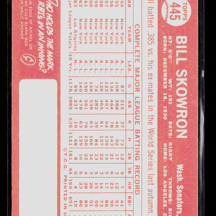 1964 Topps Bill Skowron #445