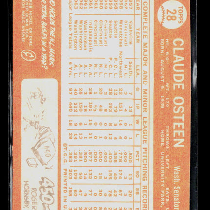 1964 Topps Claude Osteen #28