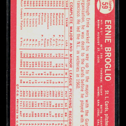 1964 Topps Ernie Broglio #59