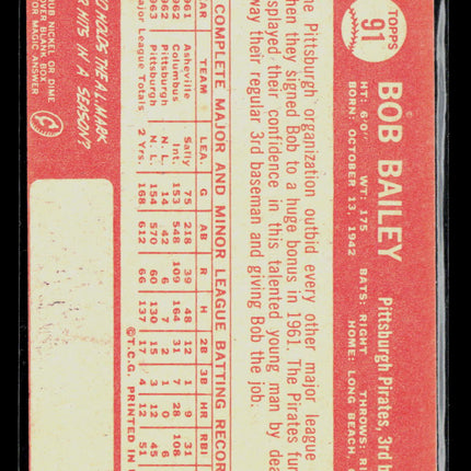 1964 Topps Bob Bailey #91