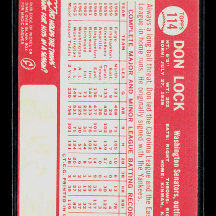 1964 Topps Don Lock #114