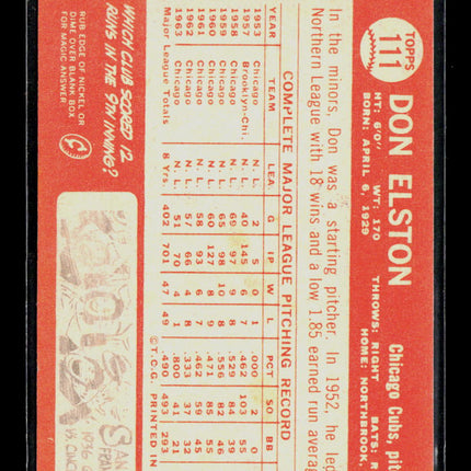 1964 Topps Don Elston #111