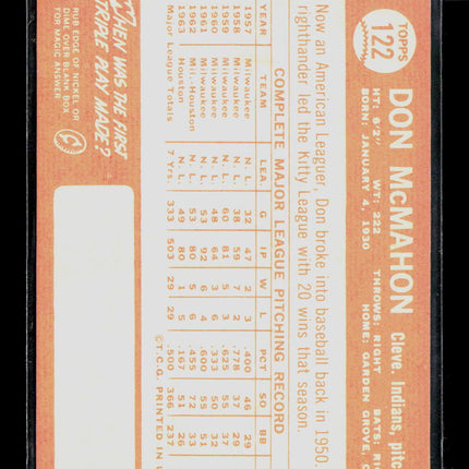 1964 Topps Don McMahon #122