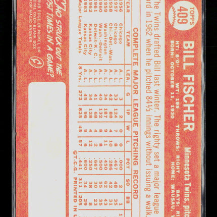 1964 Topps Bill Fischer #409