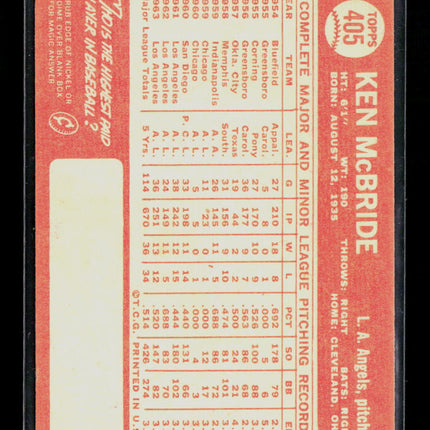 1964 Topps Ken McBride #405