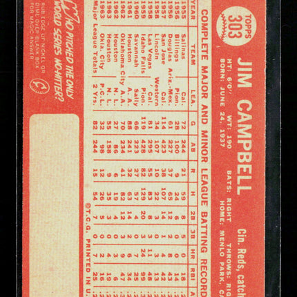 1964 Topps Jim Campbell #303