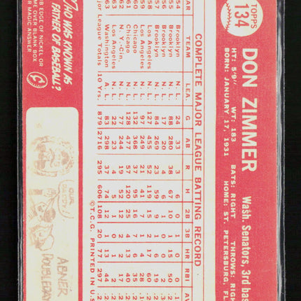 1964 Topps Don Zimmer #134