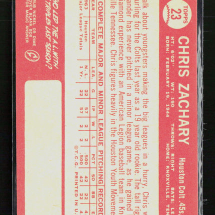 1964 Topps Chris Zachary #23