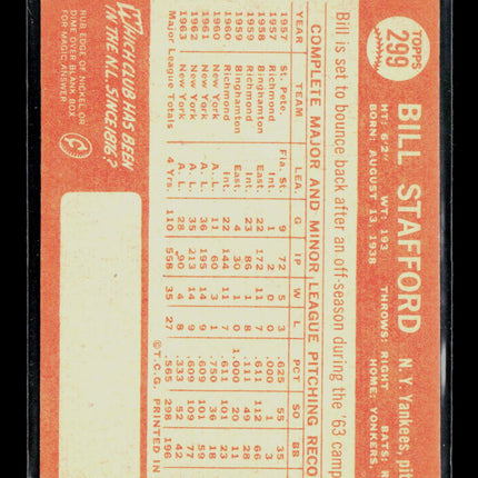 1964 Topps Bill Stafford #299
