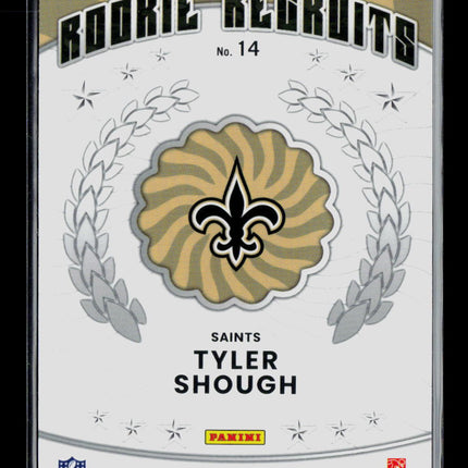 2025 Panini Donruss Optic Rookie Recruits Tyler Shough #14 RC