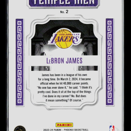 2024 Panini Phoenix LeBron James #2