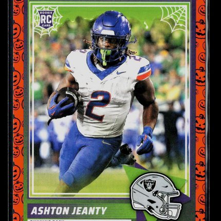2025 Panini Score Ashton Jeanty #14 Halloween Pumpkin RC