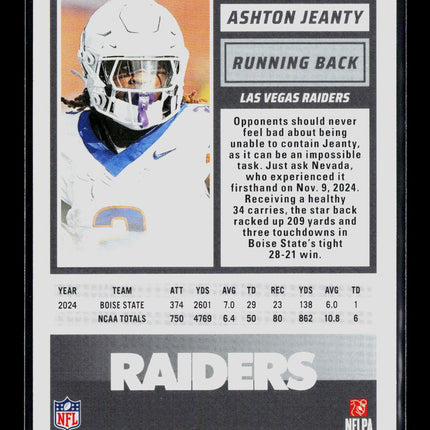 2025 Panini Score Ashton Jeanty #14 Halloween Pumpkin RC