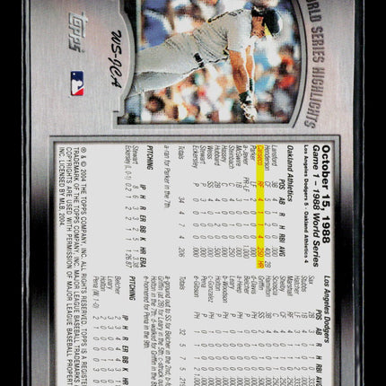 2004 Topps Jose Canseco #WS-JCA