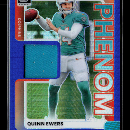 2025 Panini Donruss Optic Quinn Ewers #RPBH-QES Blue Jersey
