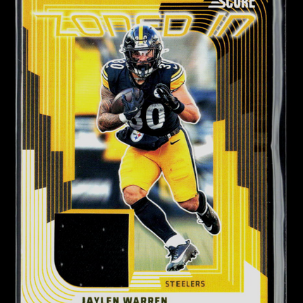 2025 Panini Score Jaylen Warren #ZON-JWN Jersey
