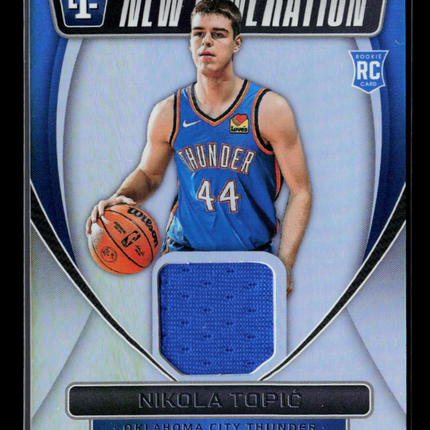 2025 Panini Totally Certified Nikola Topic #NGJ-NKT RC Jersey