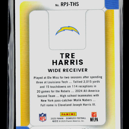 2025 Panini Donruss Tre Harris #RPJ-THS Jersey