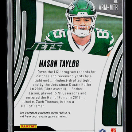 2025 Panini Absolute Football Mason Taylor #ARM-MTR RC Jersey