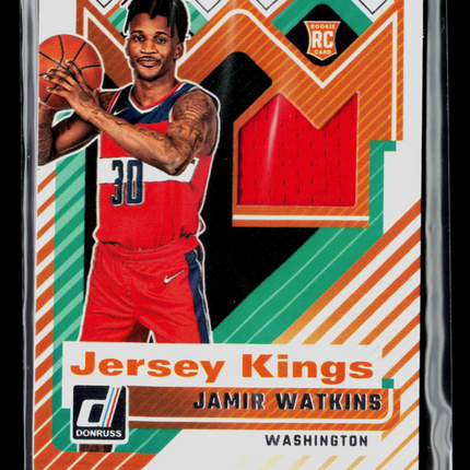 2025 Panini Donruss Jersey Kings Jamir Watkins #JK-JWW RC Jersey