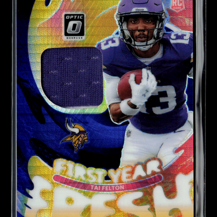 2025 Panini Donruss Optic Tai Felton #FYFBH-TFN RC Jersey