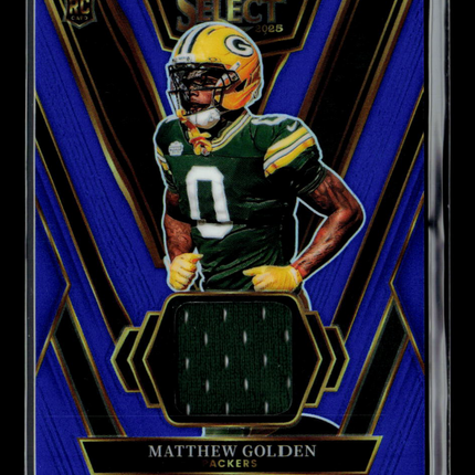 2026 Panini Select Matthew Golden #RSW-MGN Blue Prizm RC Jersey