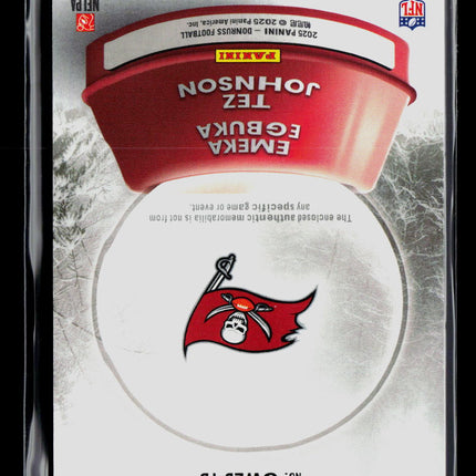 2025 Panini Donruss Tez Johnson Emeka Egbuka #SWED-TB RC Sweater