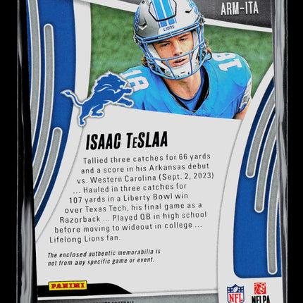 2025 Panini Absolute Football Isaac TeSlaa #ARM-ITA RC Jersey