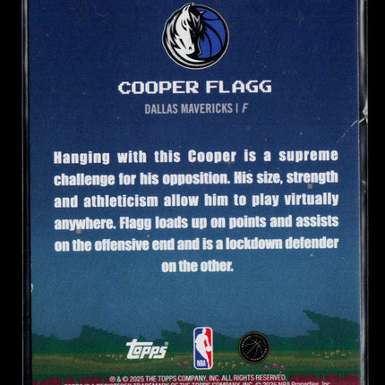 2025 Topps 8-Bit Ballers Cooper Flagg #8B-31 RC