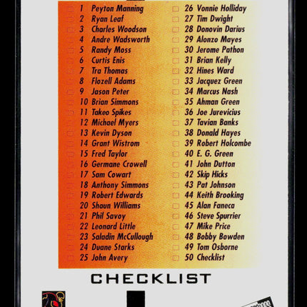 1998 Press Pass Peyton Manning #50
