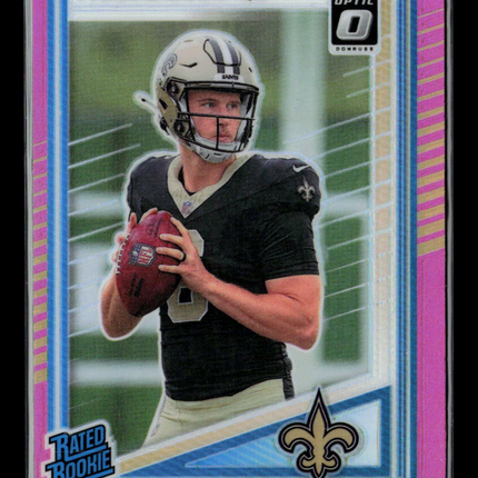 2025 Panini Donruss Optic Tyler Shough #304 Pink