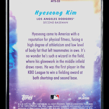 2025 Topps Hyeseong Kim #MYS-23 RC
