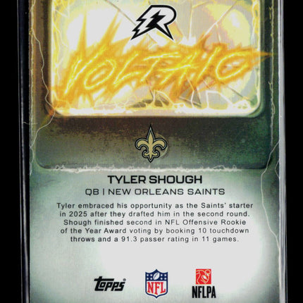 2025 Topps Resurgence Football Tyler Shough #VT-3 080/125 RC