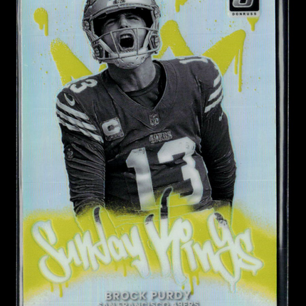 2025 Panini Donruss Optic Brock Purdy #19 Sunday Kings